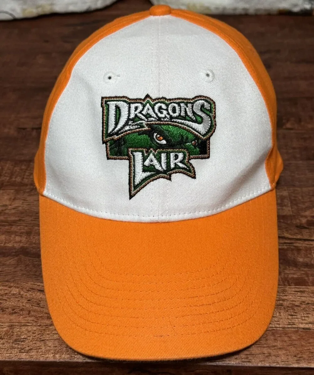 DRAGONS LAIR DAYTON DRAGONS ADJ. OSFM HAT CAP, ORANGE, 100% COTTON